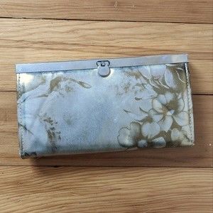 Gold Floral Clutch
